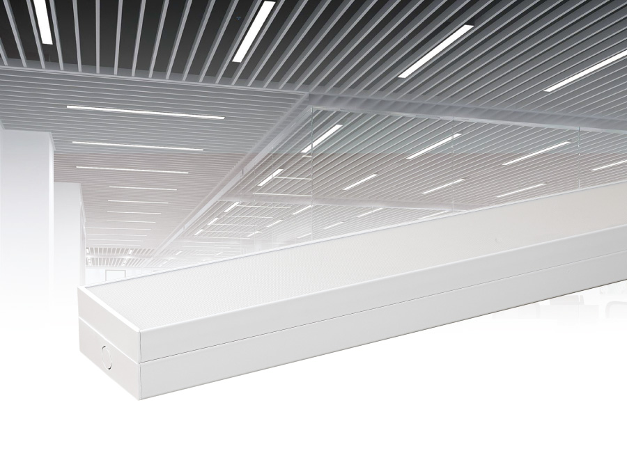 Low glare led shop light 120mm width